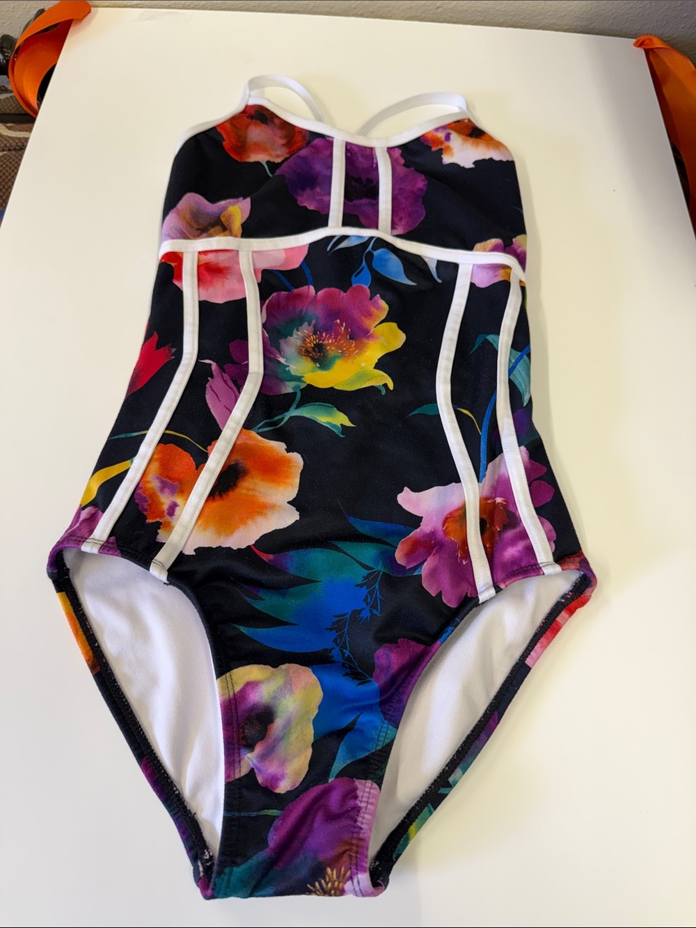 JO+JAX  Black Floral Leo White Trim AXS